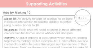 Add by Making 10 - Supporting Activity