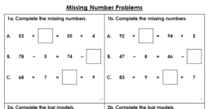 Missing Number Problems - Varied Fluency