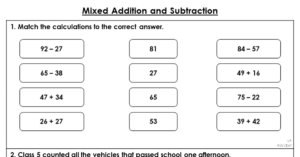 Mixed Addition and Subtraction - Extension