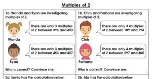 Multiples of 2 - Reasoning and Problem Solving