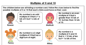 Multiples of 5 and 10 - Discussion Problem