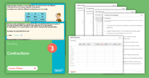 Year 3 Spelling Assessment Resources - Contractions