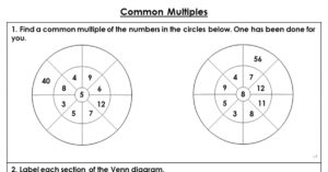 Common Multiples - Extension