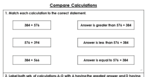 Compare Calculations - Extension
