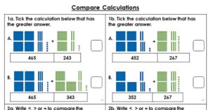 Compare Calculations - Varied Fluency