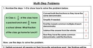 Multi-Step Problems - Extension