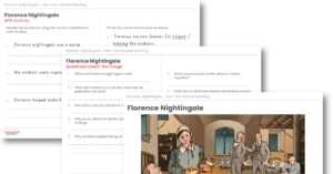 Non-Text Comprehension Activity Pack - Florence Nightingale