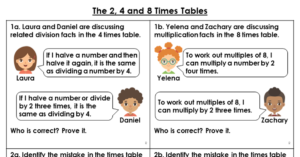 The 2, 4 and 8 Times Tables - Reasoning and Problem Solving