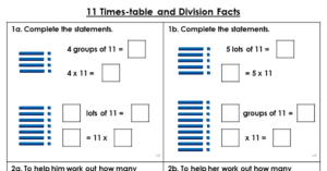 The 11 Times-table and Division Facts - Varied Fluency