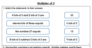 Multiples of 3 - Extension