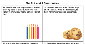 The 3, 6 and 9 Times-tables - Varied Fluency