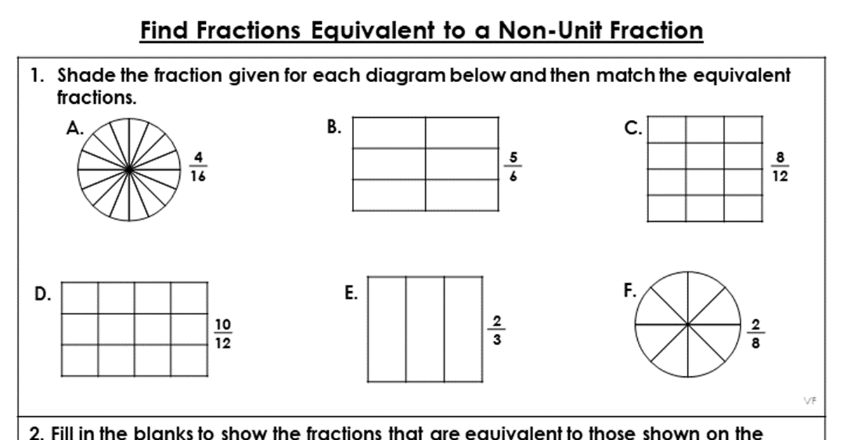 Find Fractions Equivalent to a Non-Unit Fraction - Extension