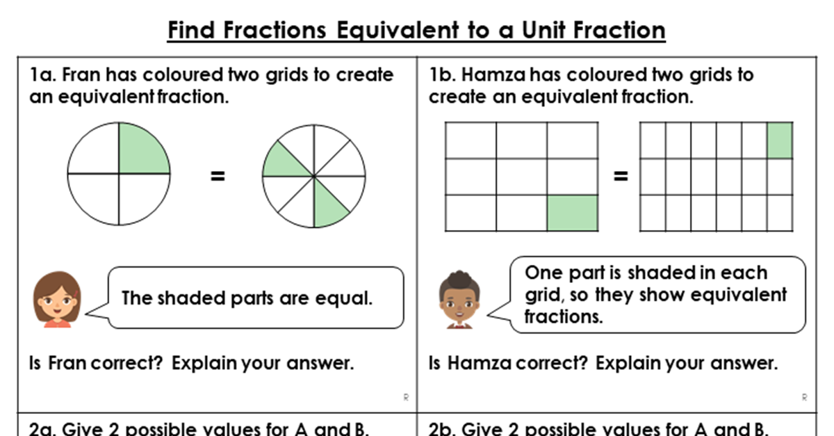 problem solving find equivalent fractions