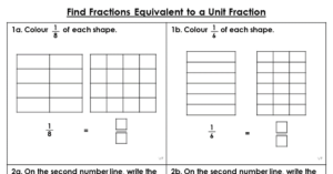 Find Fractions Equivalent to a Unit Fraction - Varied Fluency