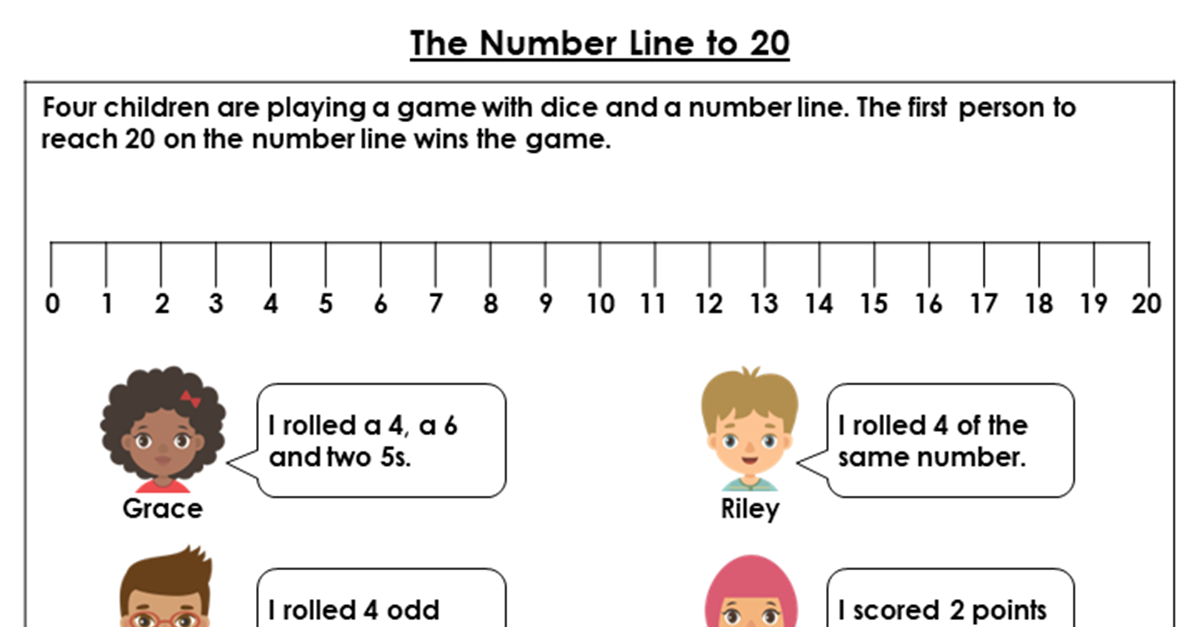 The Number Line to 20 - Discussion Problem