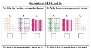 Understand 14, 15 and 16 - Varied Fluency