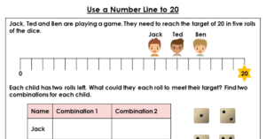 Use a Number Line to 20 - Discussion Problem