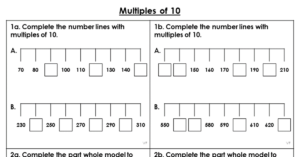 Multiples of 10 - Varied Fluency