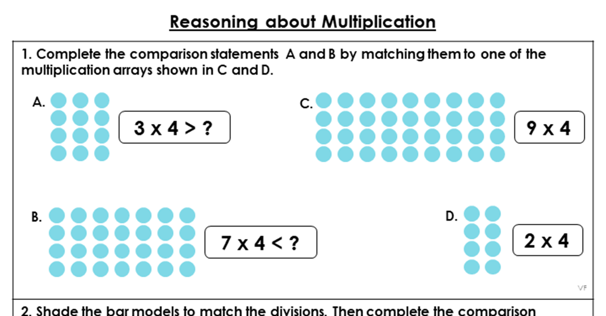 Reasoning about Multiplication - Extension