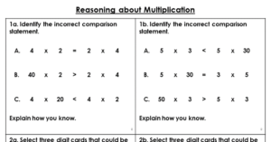 Reasoning about Multiplication - Reasoning and Problem Solving