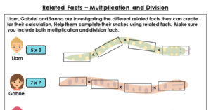 Related Facts Multiplication and Division Discussion Problems