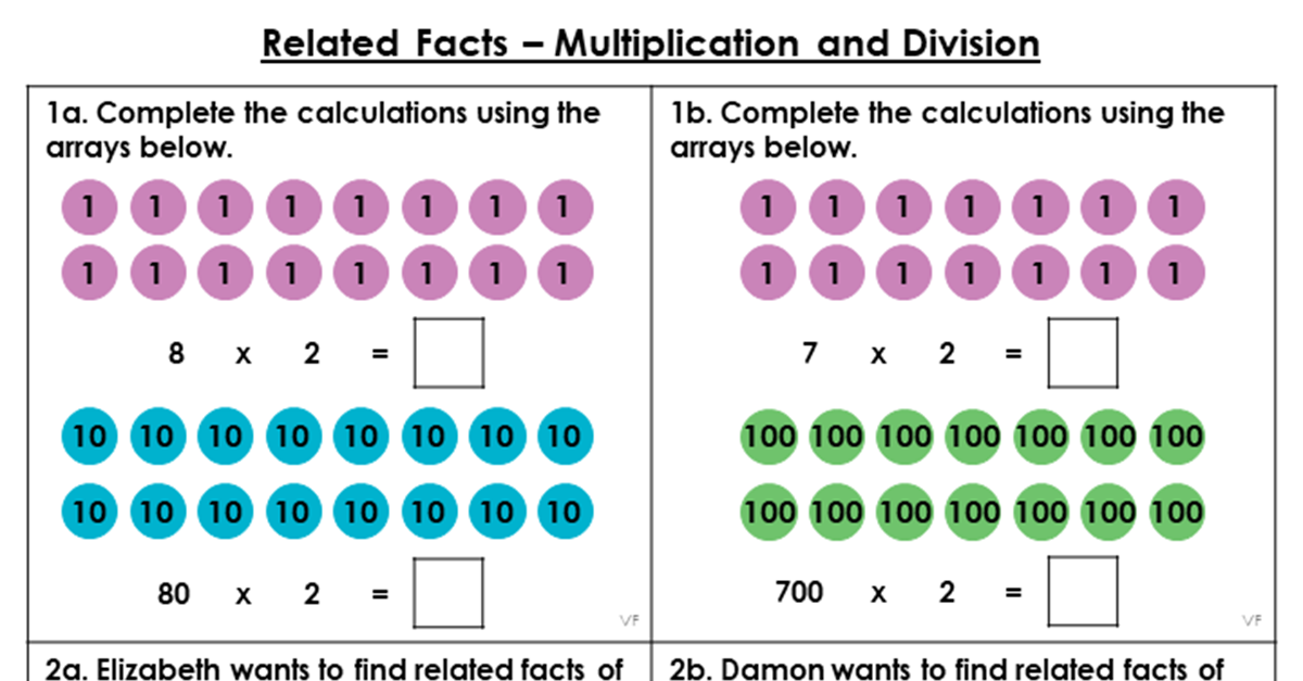 Related Facts - Multiplication and Division - Varied Fluency