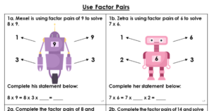 Use Factor Pairs - Varied Fluency