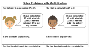 Solve Problems with Multiplication - Reasoning and Problem Solving