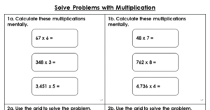 Solve Problems with Multiplication Varied Fluency
