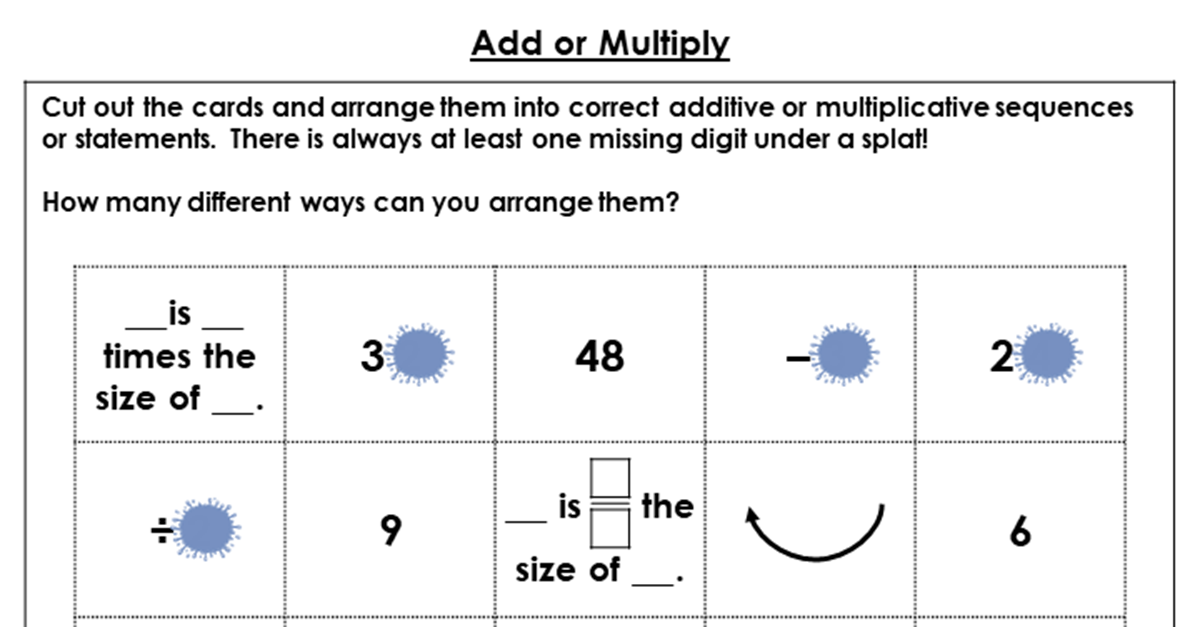 Add or Multiply - Discussion Problems