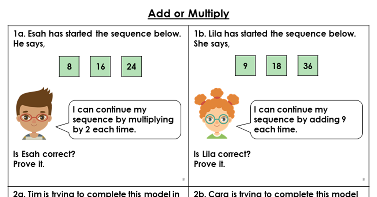 Add or Multiply - Reasoning and Problem Solving