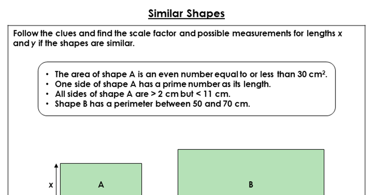Similar Shapes - Discussion Problems