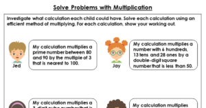 Solve Problems with Multiplication - Discussion Problem