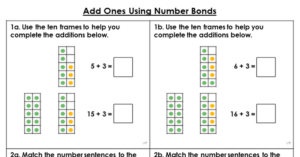 Add Ones Using Number Bonds - Varied Fluency