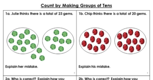 Count by Making Groups of Tens - Reasoning and Problem Solving