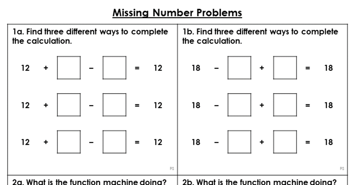 problem solving without numbers