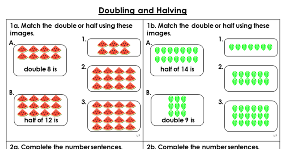 doubling and halving problem solving year 4