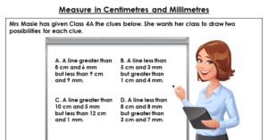 Measure in Centimetres and Millimetres - Discussion Problem
