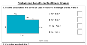 Find Missing Lengths in Rectilinear Shapes - Extension