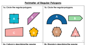 Perimeter of Regular Polygons - Varied Fluency