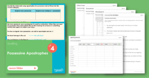 Year 4 Spelling Assessment Resources - Possessive Apostrophes