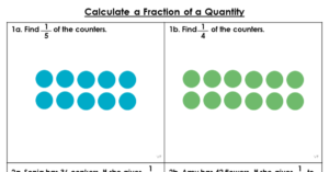 Calculate a Fraction of a Quantity - Varied Fluency