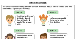 Efficient Division - Discussion Problems