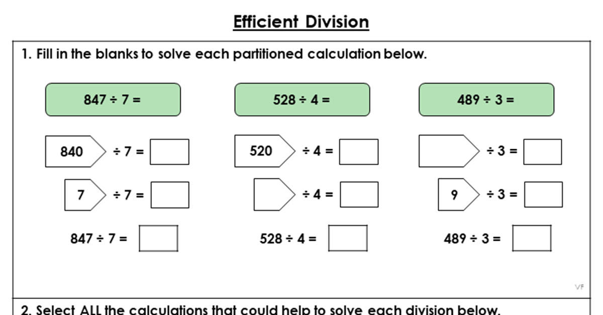 Efficient Division - Extension