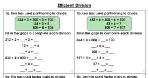 Efficient Division - Varied Fluency
