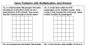 Solve Problems with Multiplication and Division - Varied Fluency