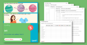Year 5 Spelling Assessment Resources - S41 – Recap – re- sub- inter prefixes