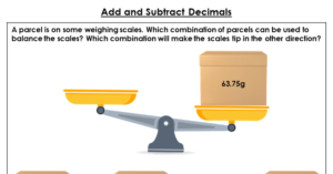 Add and Subtract Decimals - Discussion Problems
