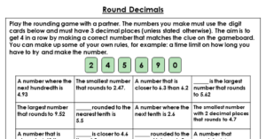 Round Decimals - Discussion Problem