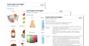 KS1 Fairtrade Fortnight Needs and Wants Activity